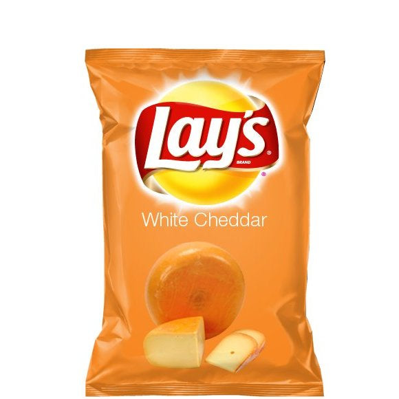 LAYS- white cheddar